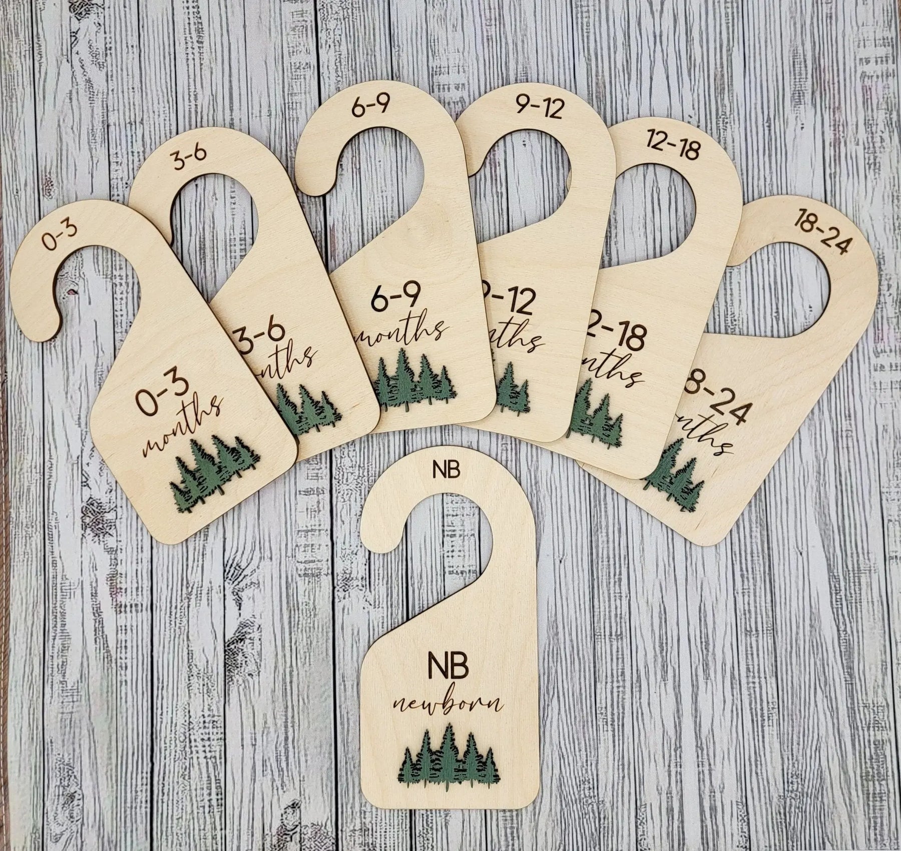 Baby Bundle: Announcement Sign With Birth Stats, Monthly Milestone Discs and  Closet Dividers EverLee Creations