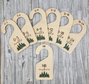 Baby Bundle: Announcement Sign With Birth Stats, Monthly Milestone Discs and  Closet Dividers EverLee Creations