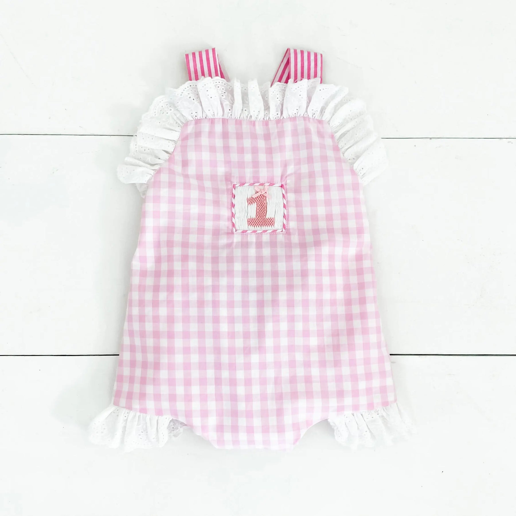 Baby Girl Smocked First Birthday Bubble Seven Lantern Lane
