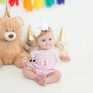 Baby Girl Smocked First Birthday Bubble Seven Lantern Lane