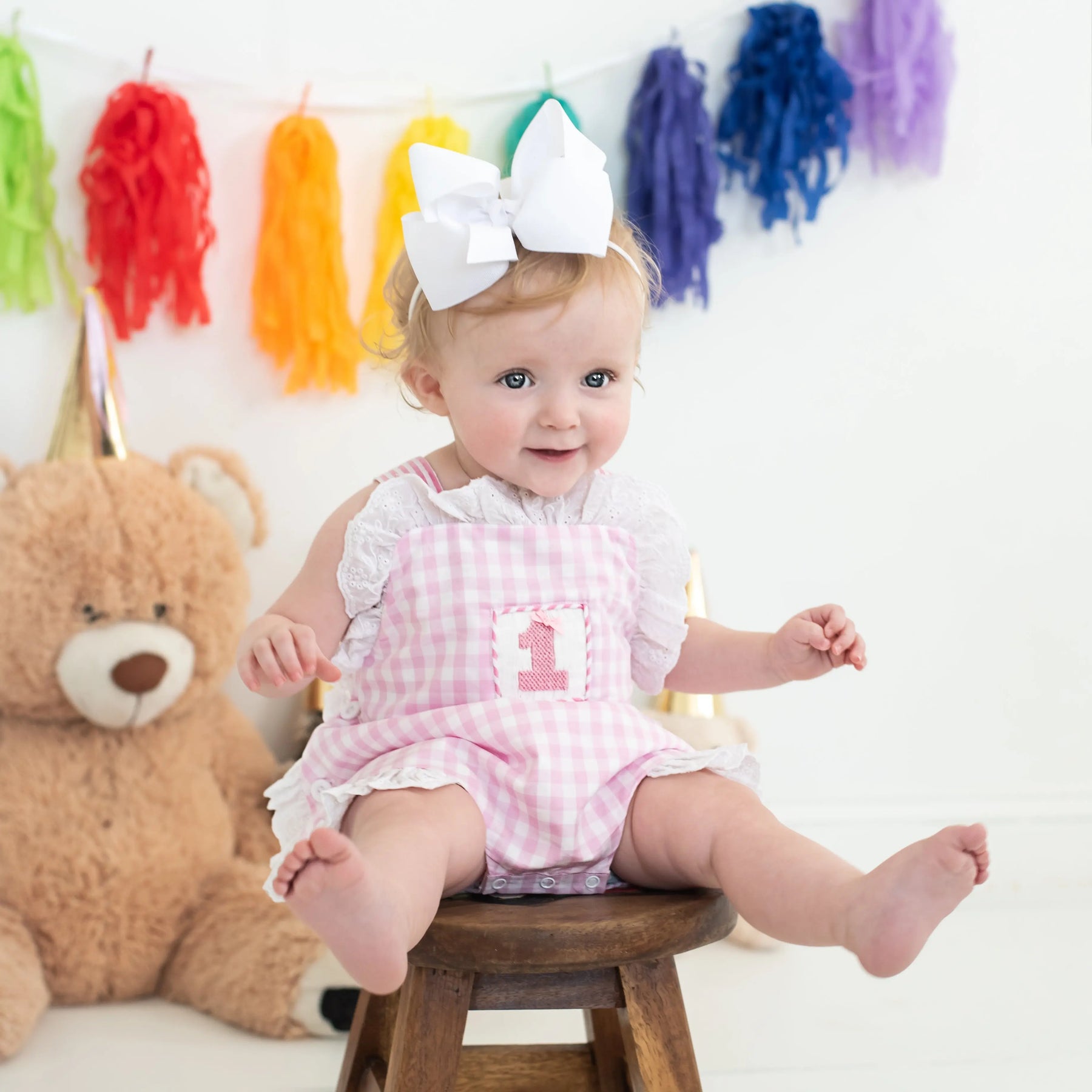 Baby Girl Smocked First Birthday Bubble Seven Lantern Lane