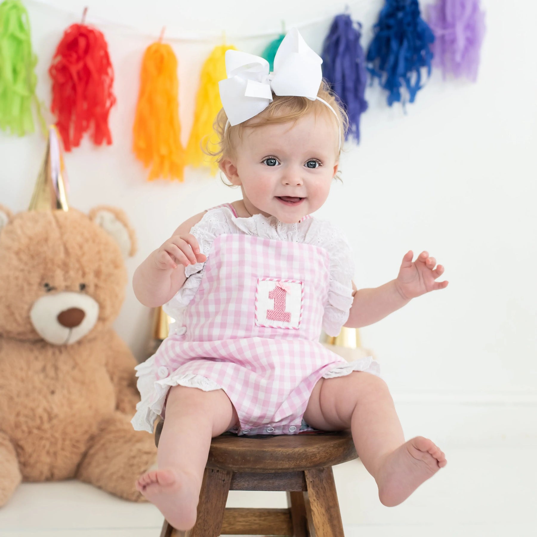 Baby Girl Smocked First Birthday Bubble Seven Lantern Lane