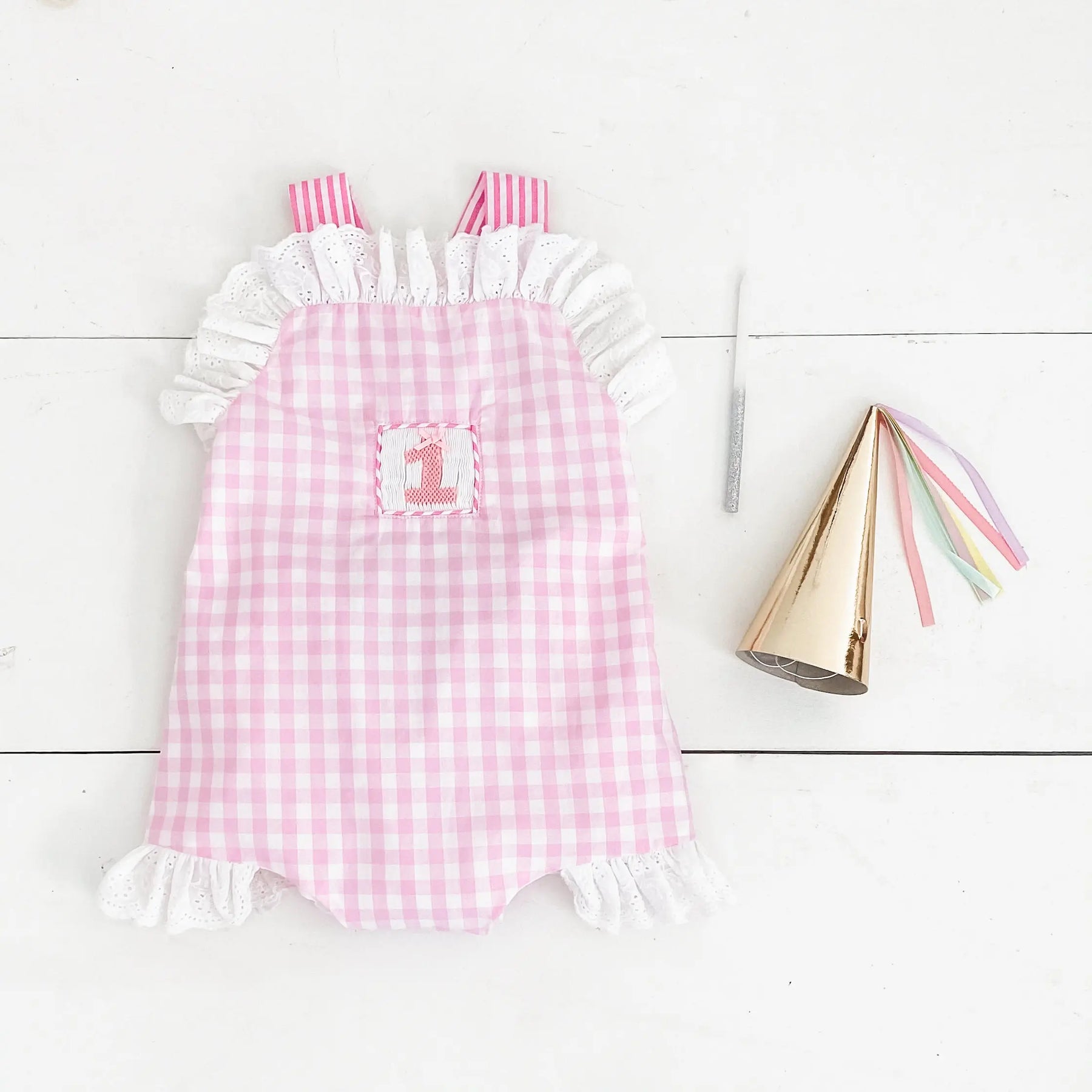 Baby Girl Smocked First Birthday Bubble Seven Lantern Lane