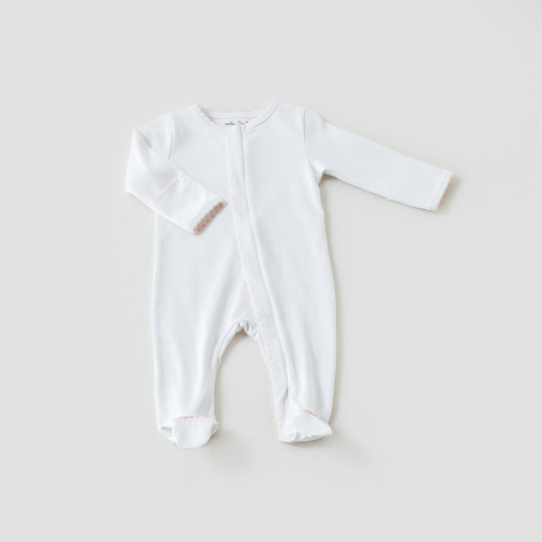 Baby Pink Newborn Take Me Home Set by Nola Tawk, children's boutique clothing detail photo 3