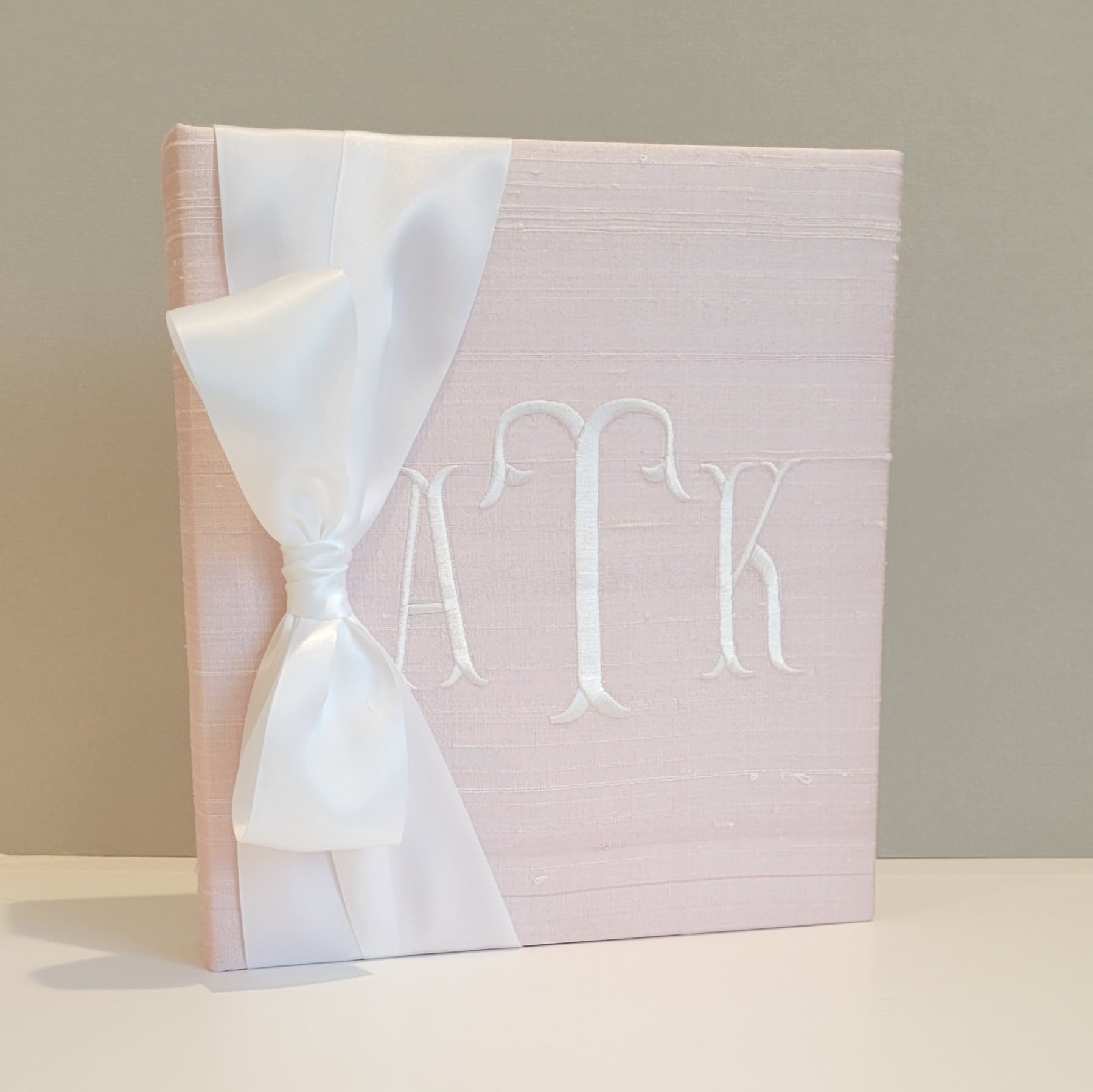 Baby Memory Book - Pink Silk (w/ SATIN Bow) by AP Creations in Tuscaloosa, paper gift detail photo 3