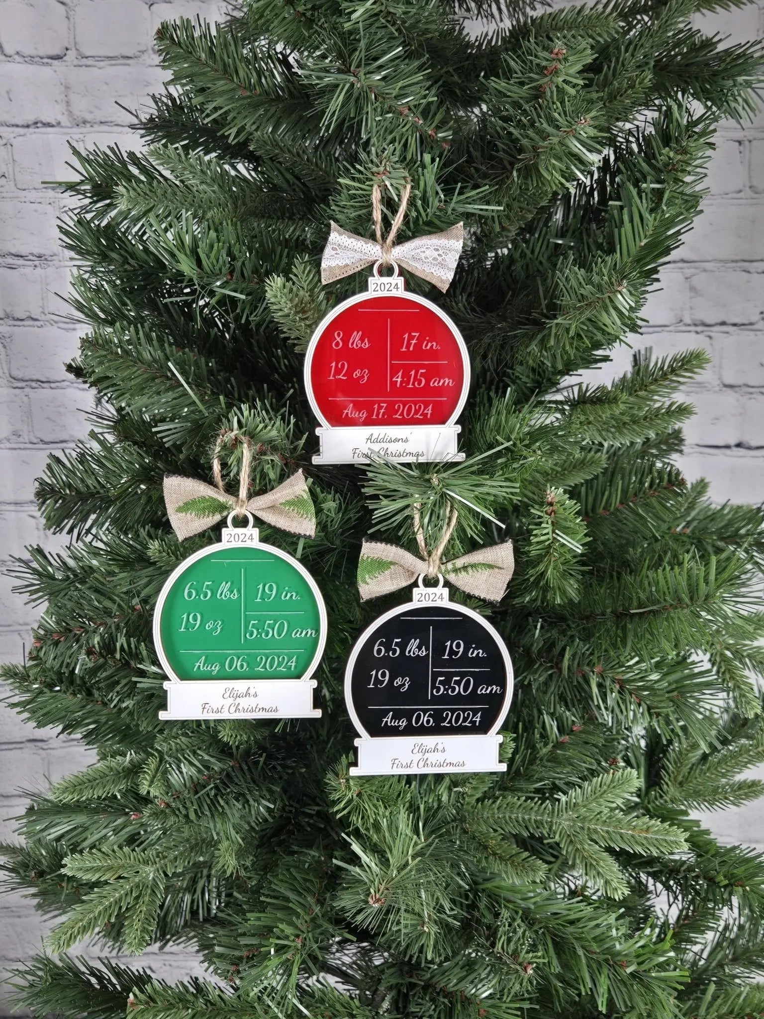 Baby's First Christmas Ornament EverLee Creations