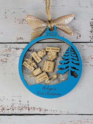 Baby's First Christmas Ornament Tree Edition EverLee Creations