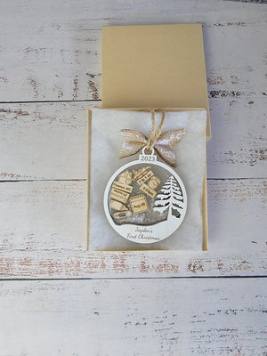 Baby's First Christmas Ornament Tree Edition EverLee Creations
