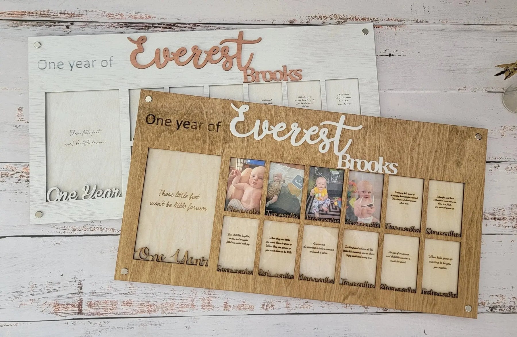 Baby's First Year Personalized Picture Frame EverLee Creations