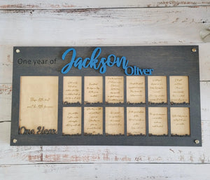 Baby's First Year Personalized Picture Frame EverLee Creations