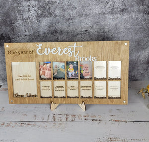 Baby's First Year Personalized Picture Frame EverLee Creations