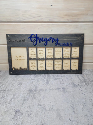 Baby's First Year Personalized Picture Frame EverLee Creations
