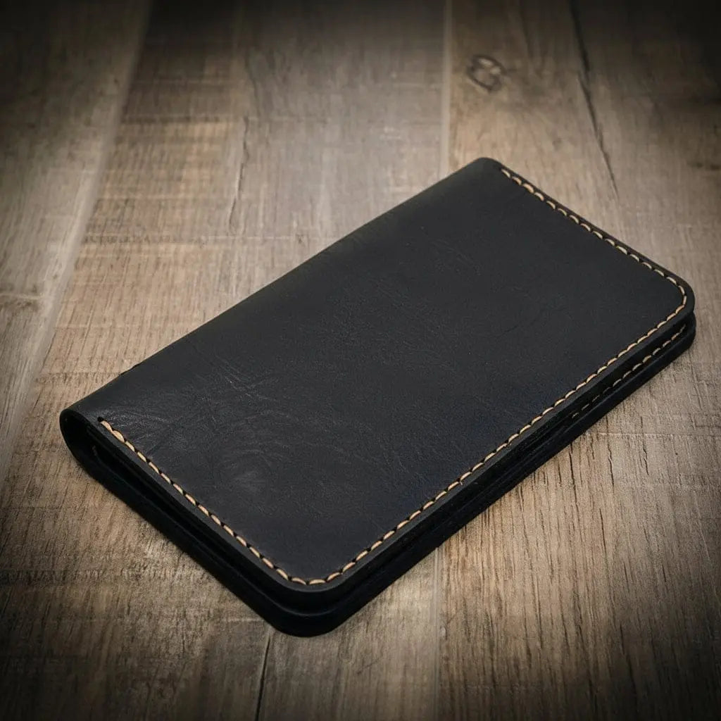 Open Badge Long Wallet highlighting organized card and cash storage
