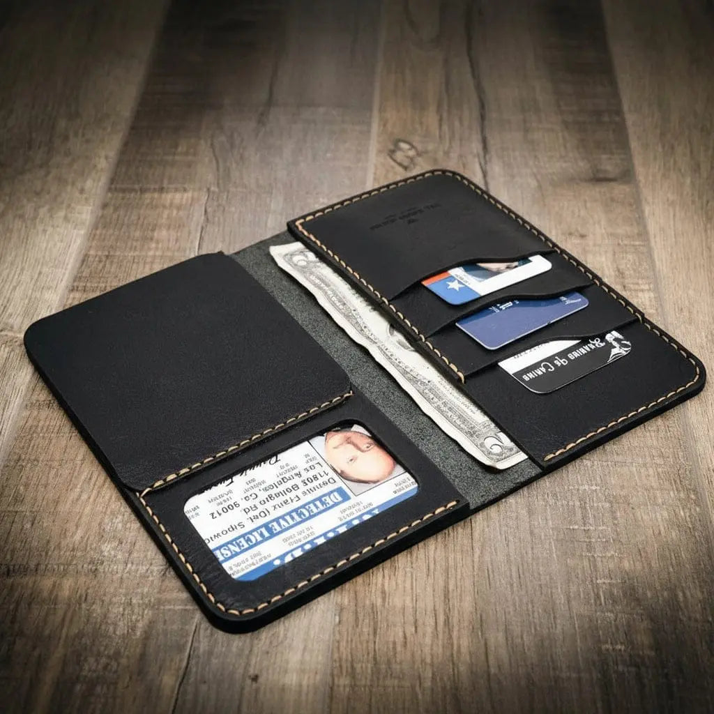 Custom Badge Long Wallet ready for professional everyday carry