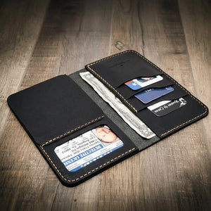 Custom Badge Long Wallet ready for professional everyday carry