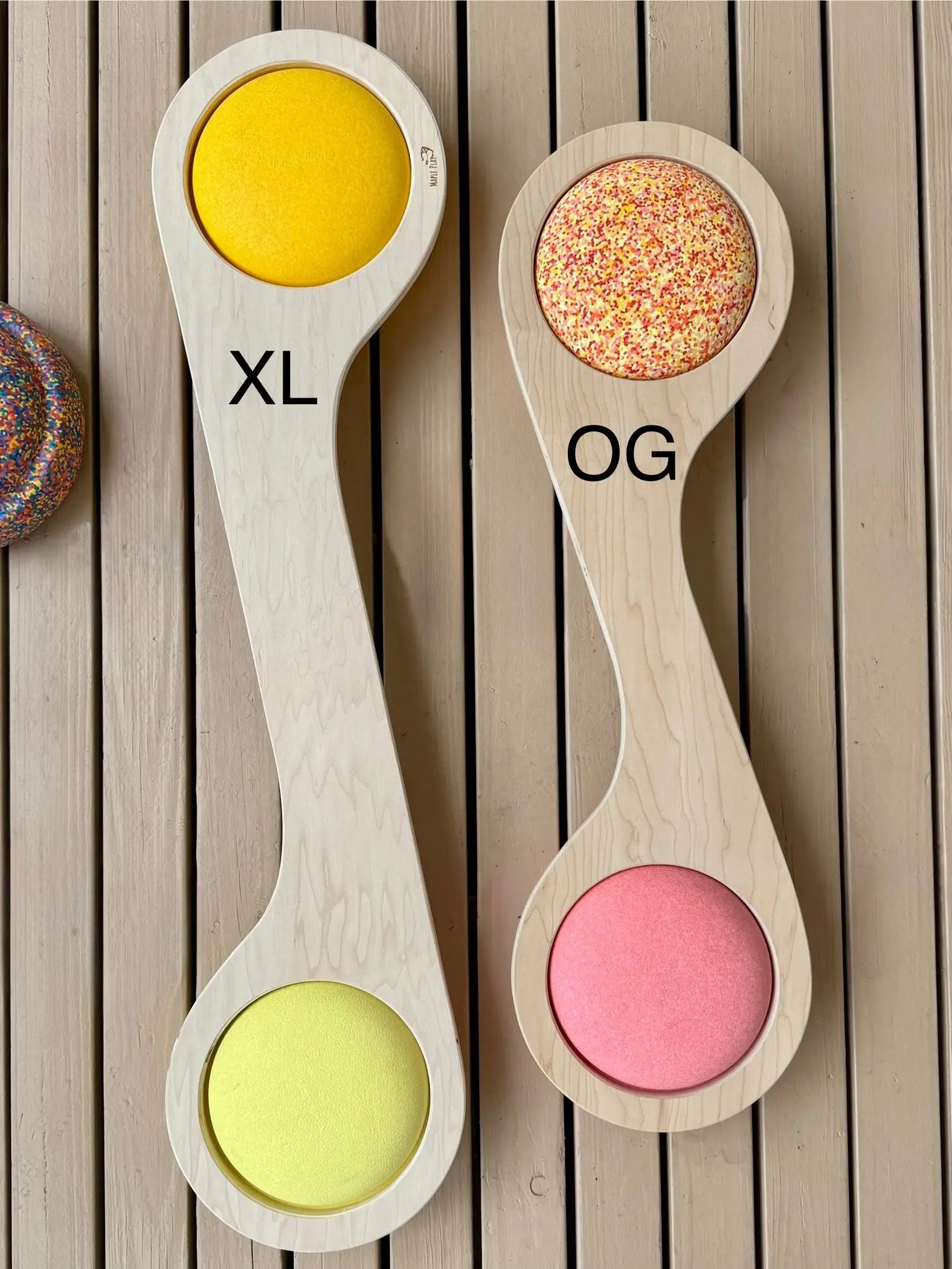 Balance Board - Stepping Stone Bridge & Play Surface for Stapelstein® by Maple Play, activity toys detail photo 5