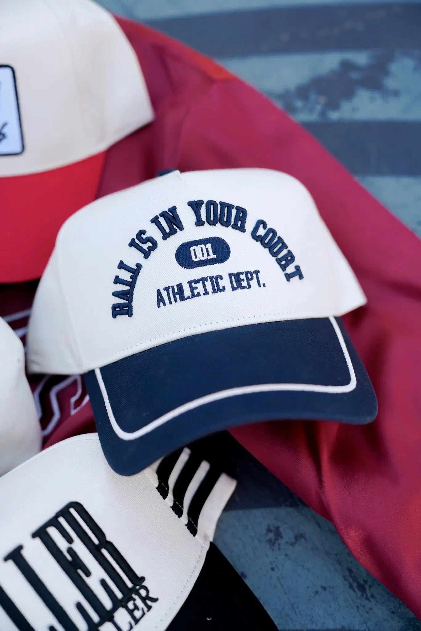 Ball is in your Court - Navy Vintage Trucker Hat KenzKustomz