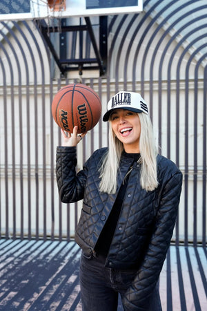 Baller - Black Vintage Trucker Hat KenzKustomz