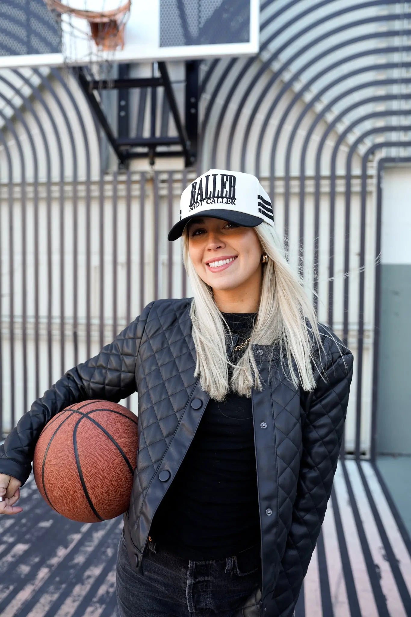 Baller - Black Vintage Trucker Hat KenzKustomz