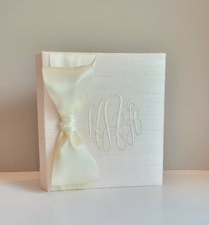 Baby Memory Book - Ballerina Silk (w/ SATIN Bow)