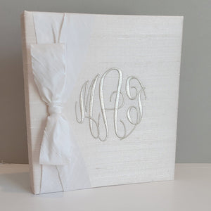 Baby Memory Book - Ballerina Silk (w/ SATIN Bow)