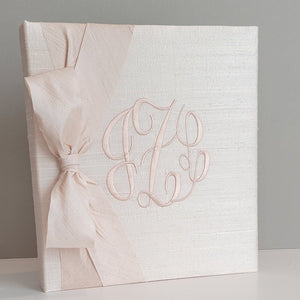 Baby Memory Book - Ballerina Silk (w/ SATIN Bow)