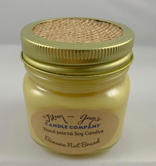 Banana Nut Bread soy candle and wax melts by Mam Jam’s Candle Company