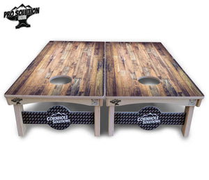 Barnwood Planks Cornhole Boards - Pro Solution Elite Series Cornhole Solutions