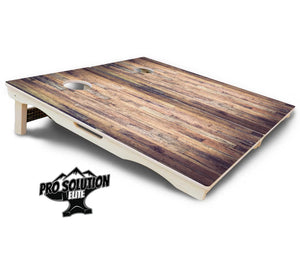 Barnwood Planks Cornhole Boards - Pro Solution Elite Series Cornhole Solutions
