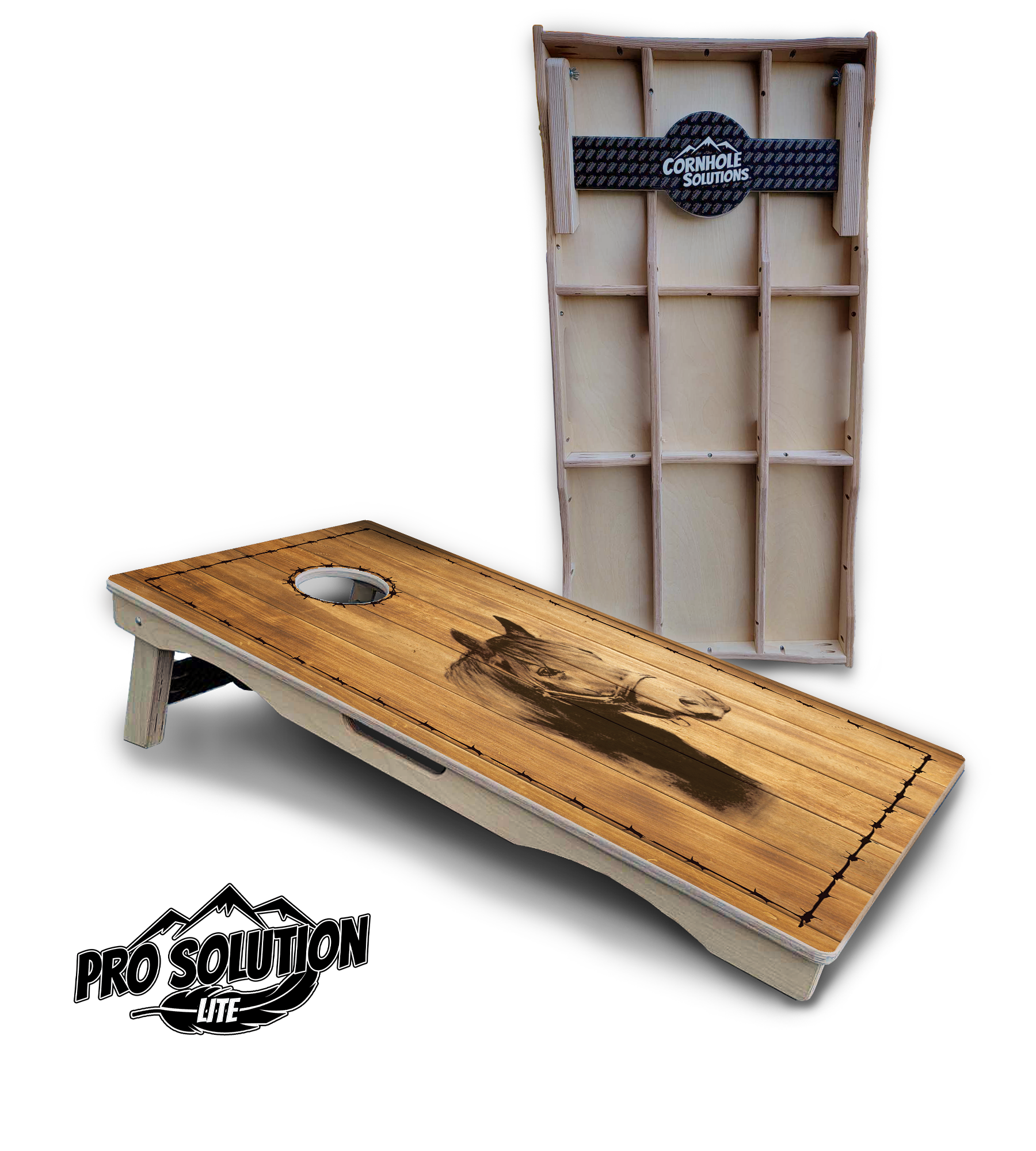 Barnyard Cornhole Boards - Pro Solution Lite Series by Cornhole Solutions, custom cornhole board detail photo 2