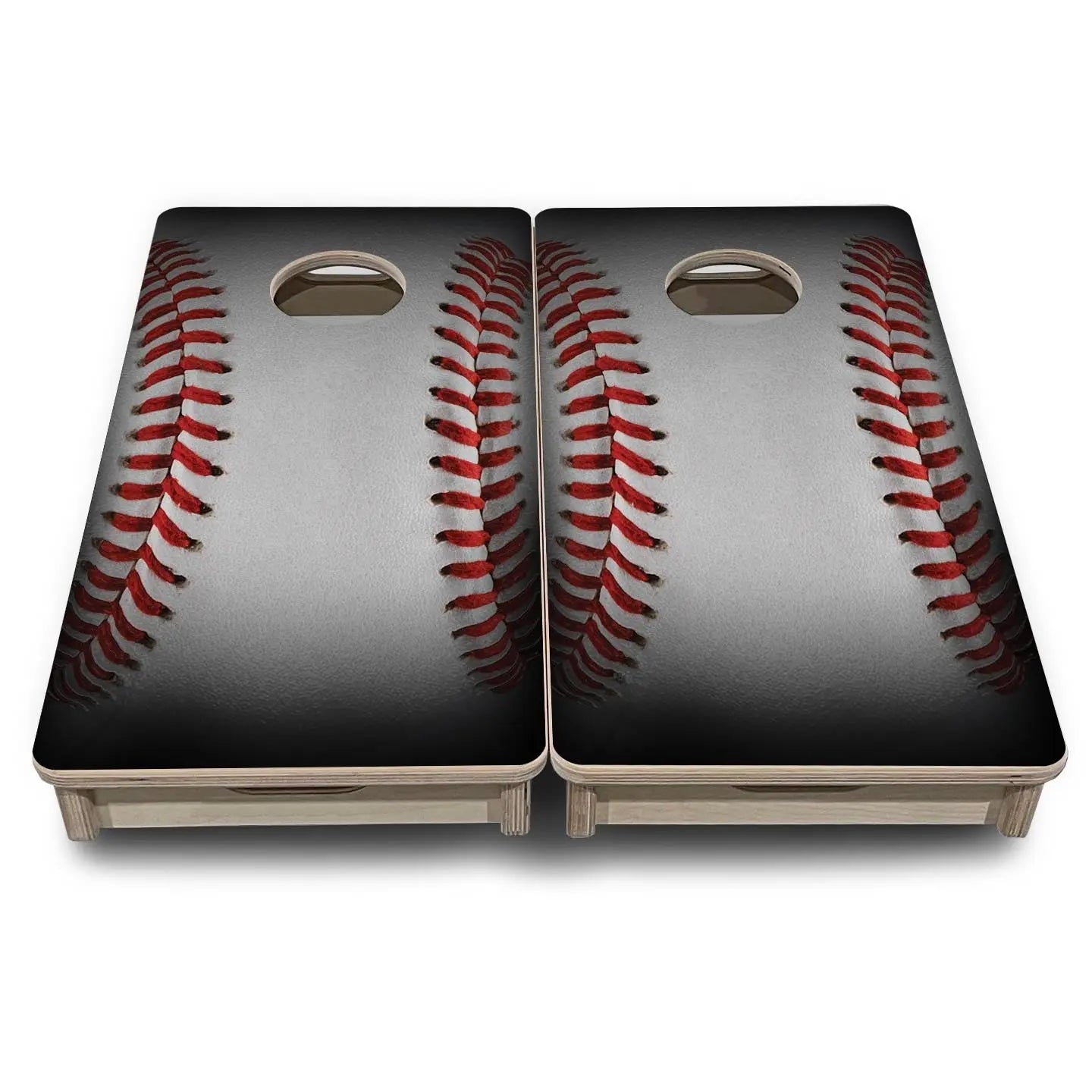 Baseball - Mini or Vacation Size Cornhole Boards by Cornhole Solutions, custom cornhole board detail photo 2