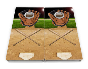 Baseball Theme Cornhole Boards - Professional Tournament Series by Cornhole Solutions, custom cornhole board detail photo 3