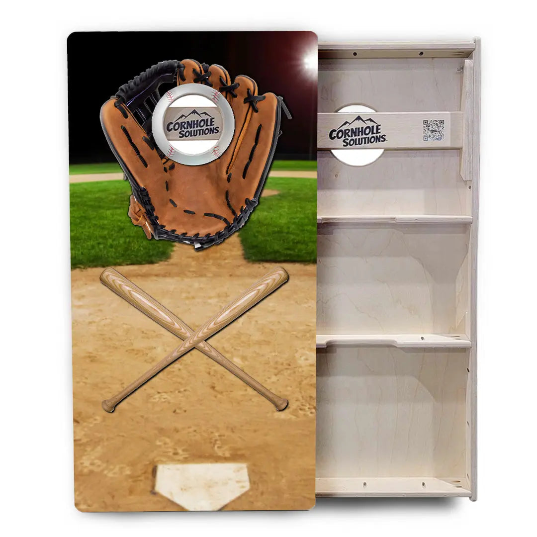Baseball Theme Cornhole Boards - Professional Tournament Series by Cornhole Solutions, custom cornhole board detail photo 4