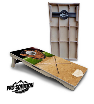 Baseball Theme Cornhole Boards - Pro Solution Lite Series Cornhole Solutions