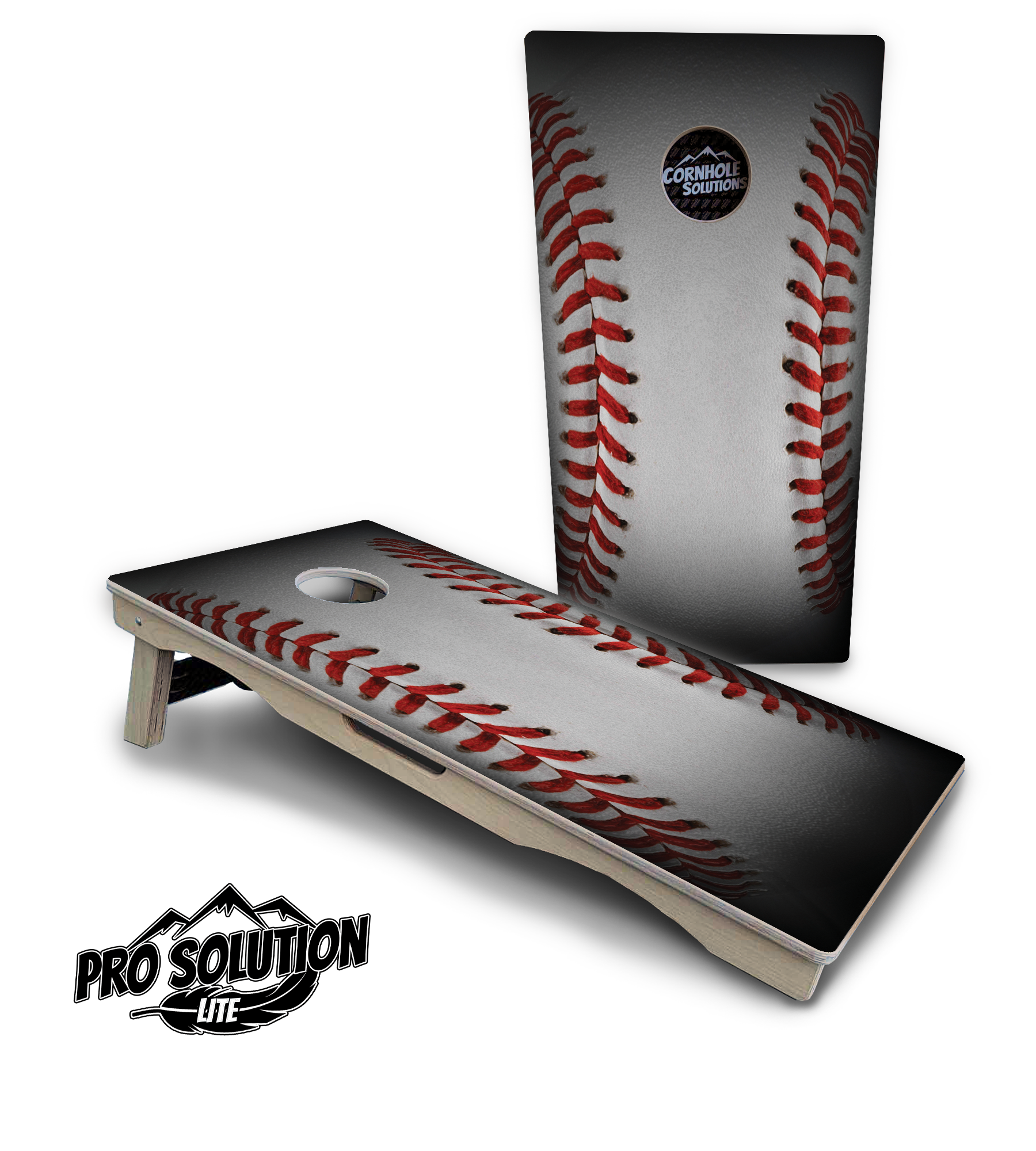 Baseball Cornhole Boards - Pro Solution Lite Series by Cornhole Solutions, custom cornhole board detail photo 2