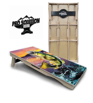 Bass Hole Cornhole Boards - Pro Solution Elite Series Cornhole Solutions