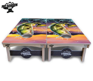 Bass Hole Cornhole Boards - Pro Solution Elite Series Cornhole Solutions