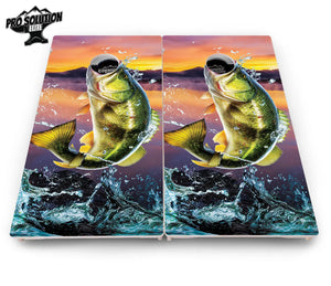 Bass Hole Cornhole Boards - Pro Solution Elite Series Cornhole Solutions