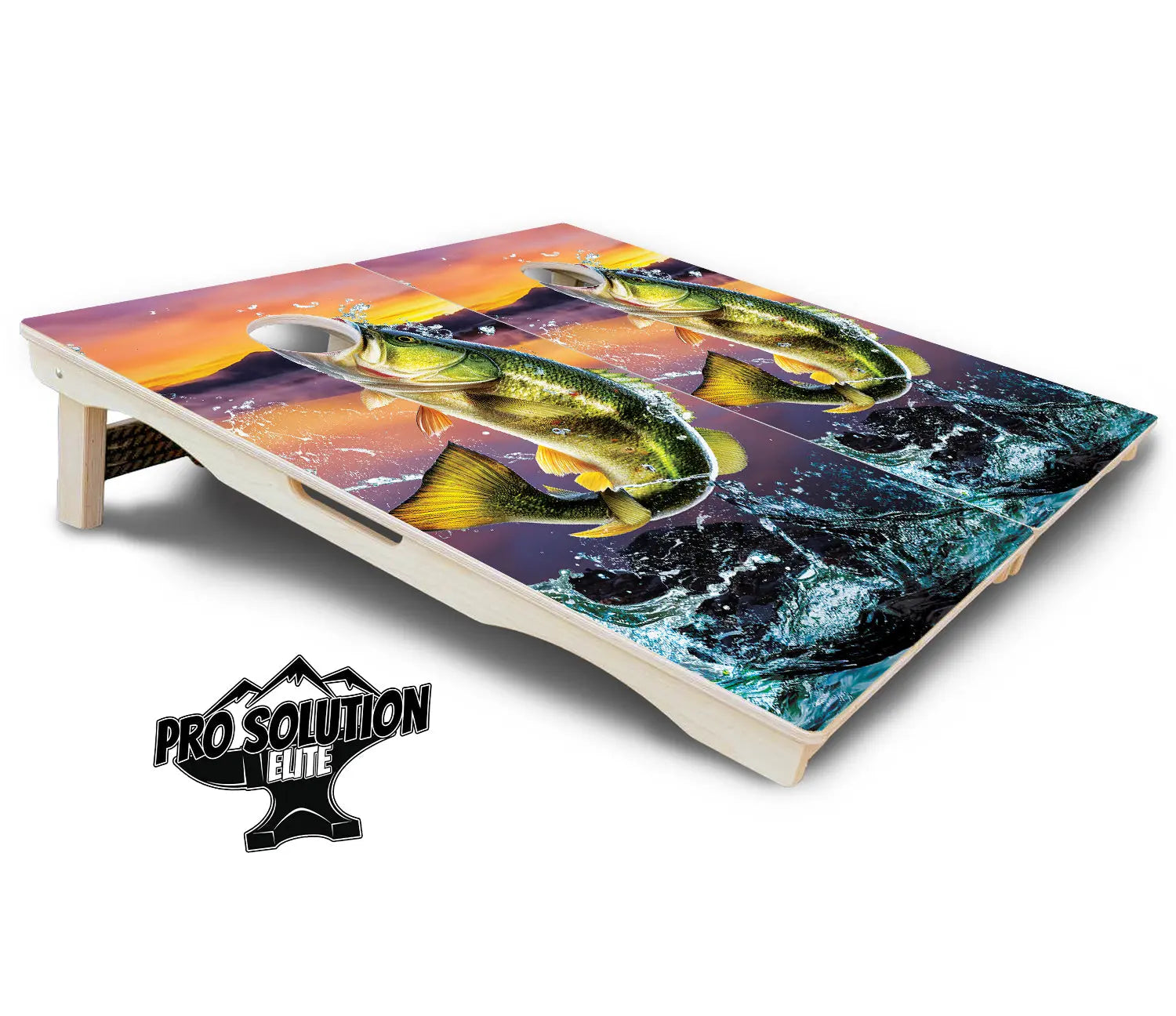 Bass Hole Cornhole Boards - Pro Solution Elite Series Cornhole Solutions