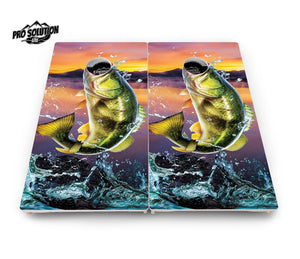 Bass Hole Cornhole Boards - Pro Solution Lite Series Cornhole Solutions