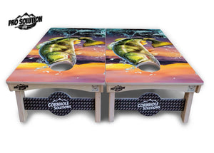 Bass Hole Cornhole Boards - Pro Solution Lite Series Cornhole Solutions