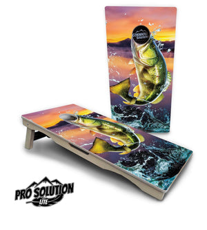 Bass Hole Cornhole Boards - Pro Solution Lite Series Cornhole Solutions