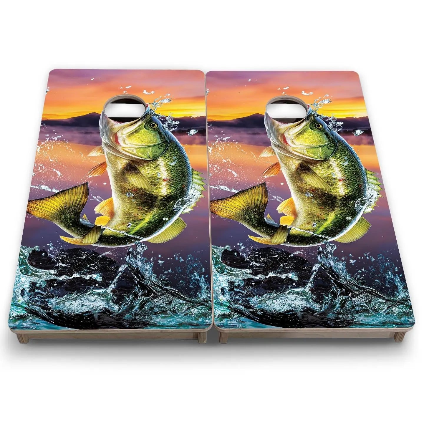 Basshole - Mini or Vacation Size Cornhole Boards by Cornhole Solutions, custom cornhole board detail photo 7