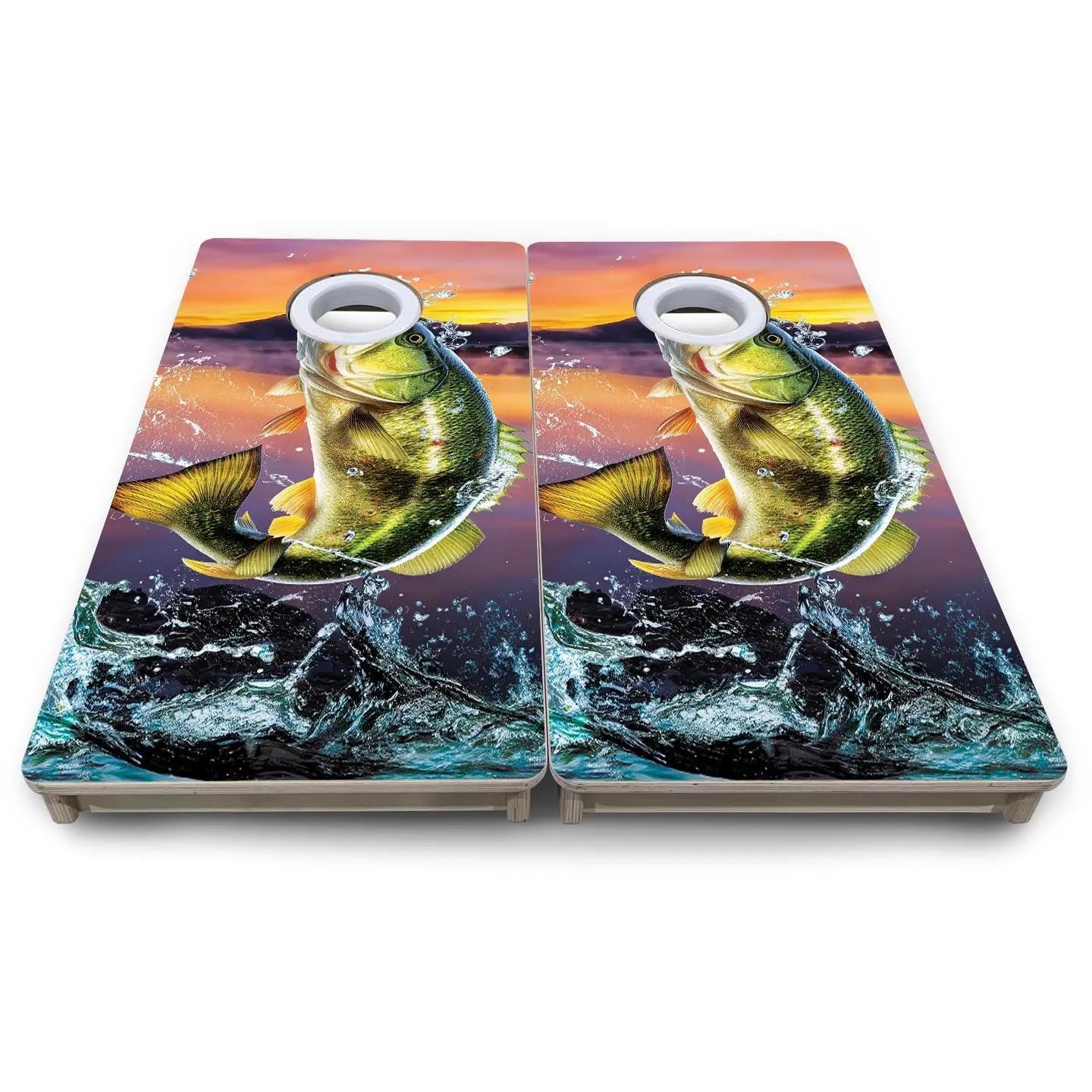 Basshole - Mini or Vacation Size Cornhole Boards by Cornhole Solutions, custom cornhole board detail photo 8