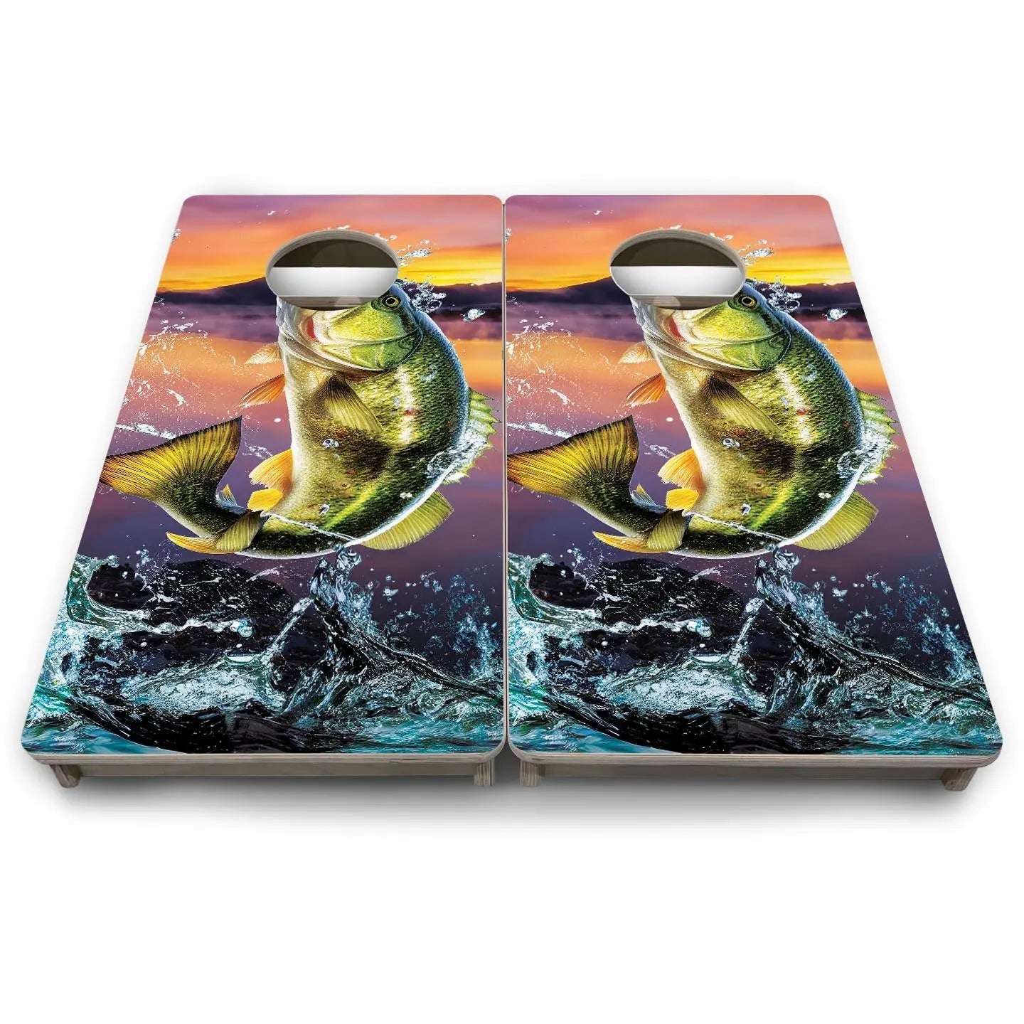 Basshole - Mini or Vacation Size Cornhole Boards by Cornhole Solutions, custom cornhole board detail photo 9