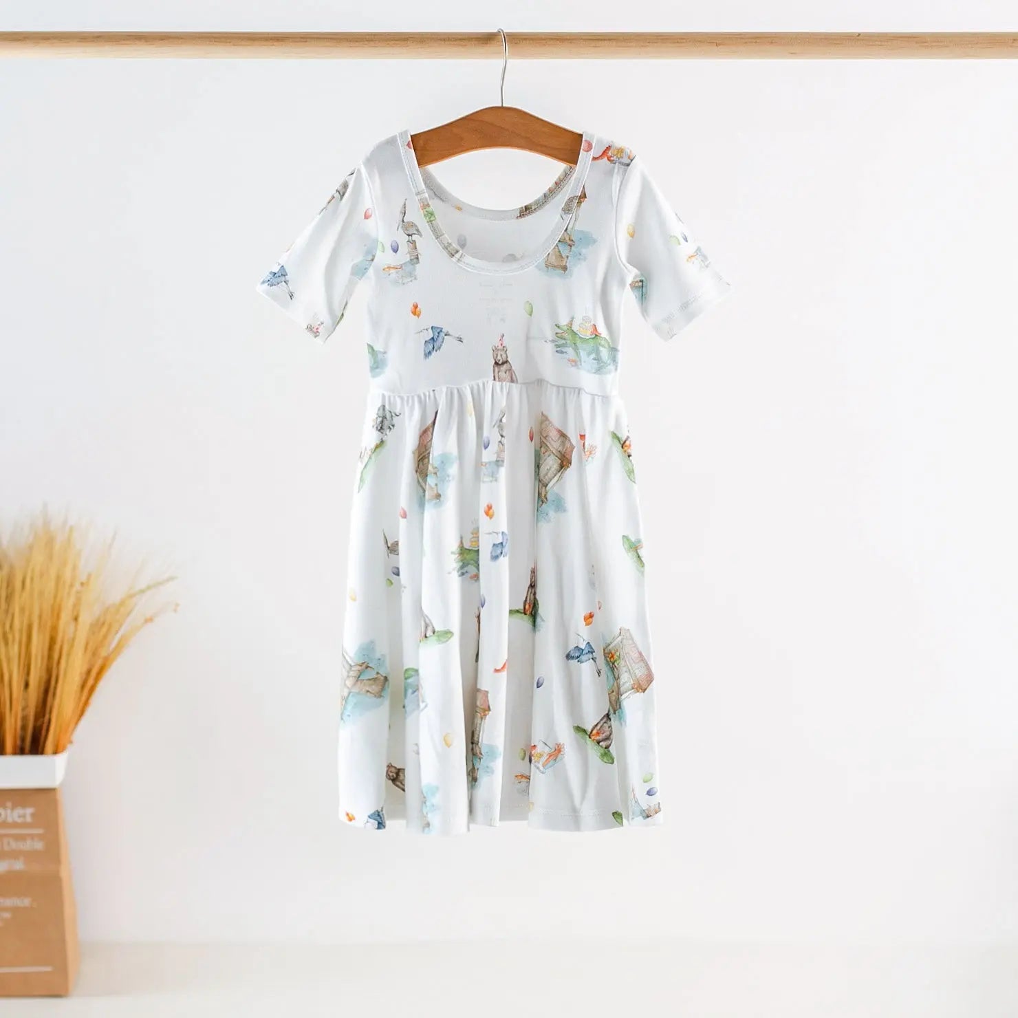 Bayou Birthday Organic Cotton Dress for Kids by Nola Tawk, Southern lifestyle apparel detail photo 2