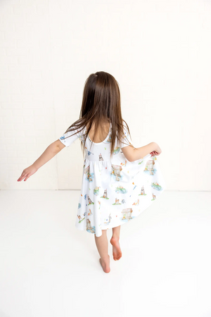 Bayou Birthday Organic Cotton Dress for Kids Nola Tawk