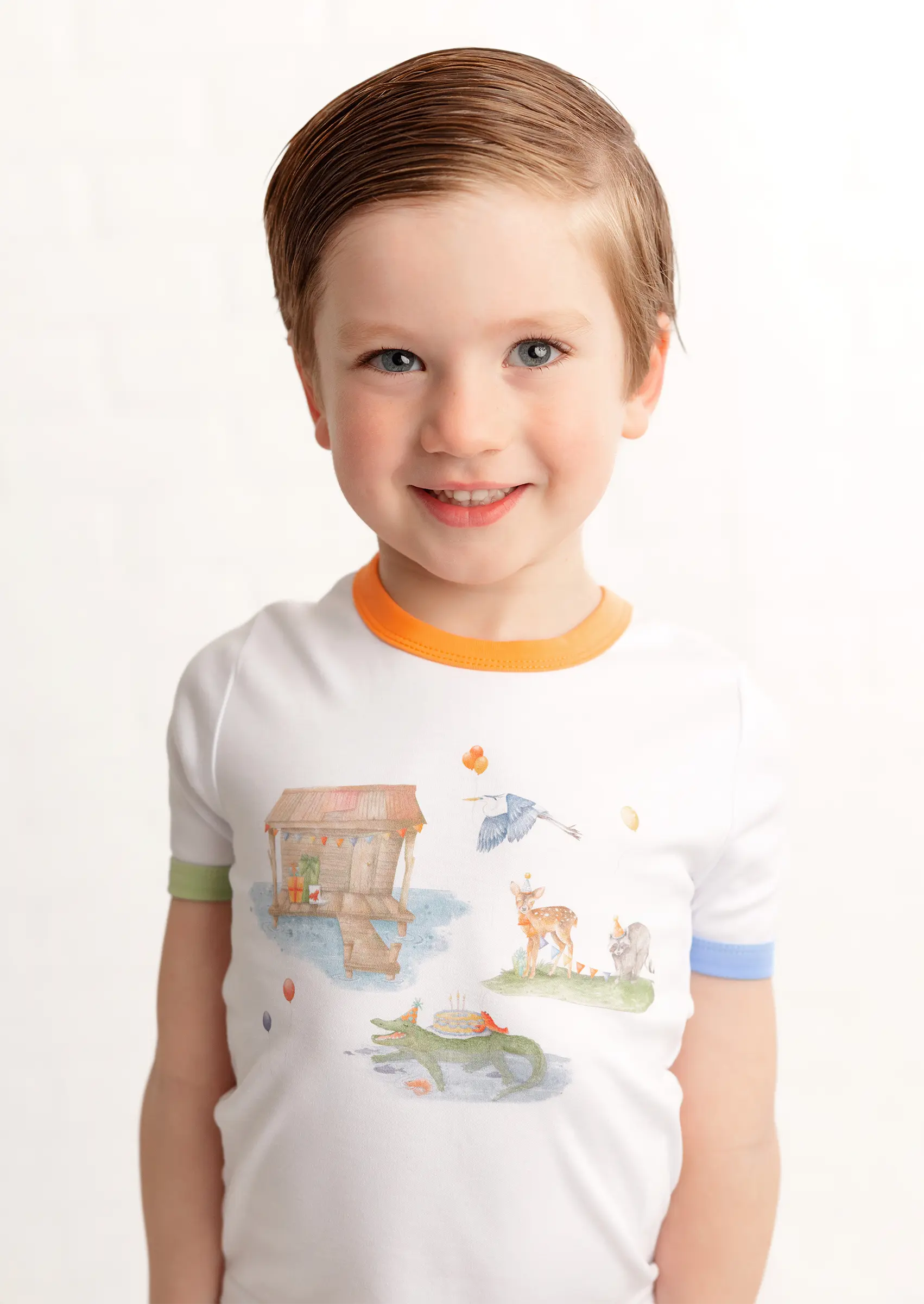 Bayou Birthday Organic Cotton Kids Tshirt by Nola Tawk, Southern lifestyle apparel detail photo 5
