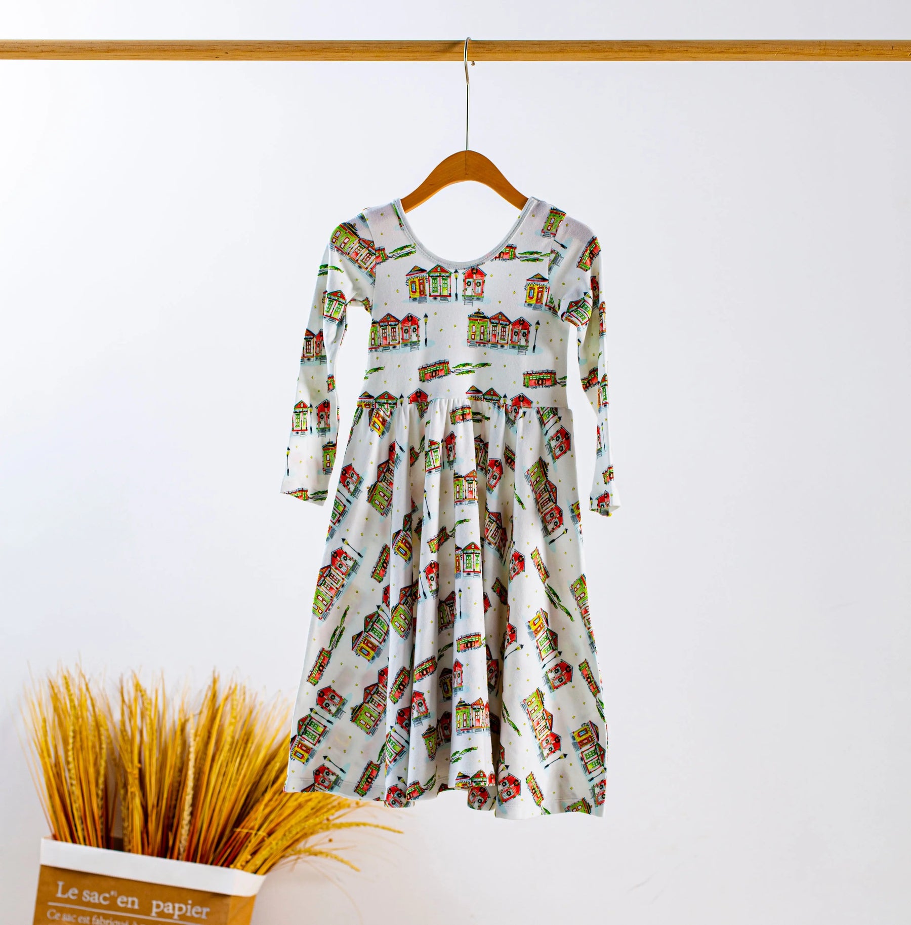 Bayou Wonderland Organic Cotton Christmas Dress for Kids Nola Tawk