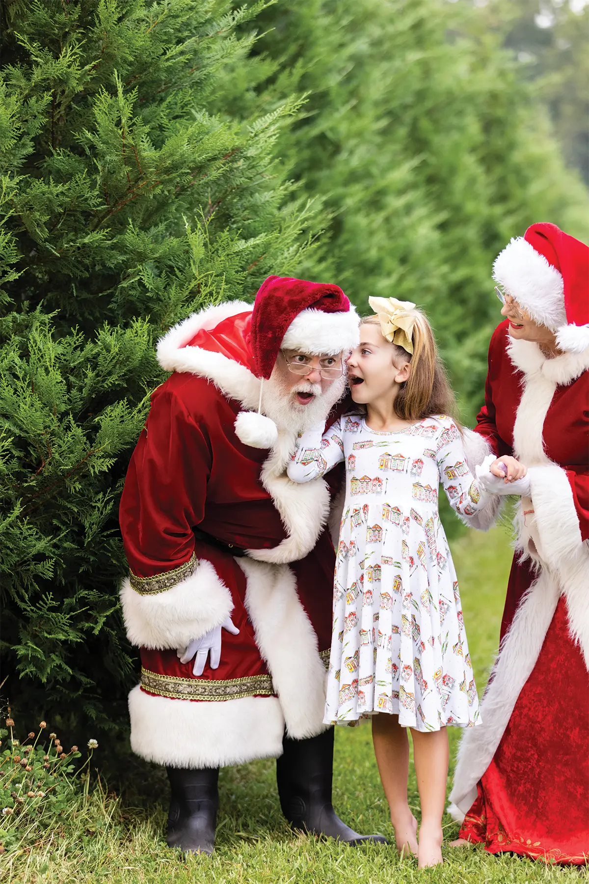 Bayou Wonderland Organic Cotton Christmas Dress for Kids Nola Tawk